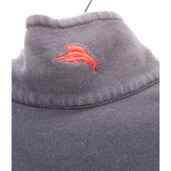 New England Patriots Sweatshirt Medium Tommy Bahama NFL 1/4 Zip Knit - Picture 9 of 13